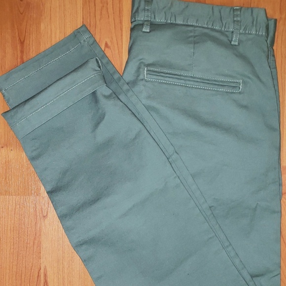mens skinny green chinos